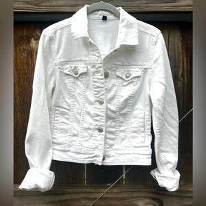 American Eagle White Denim Jacket